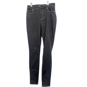INC Denim Madison skinny black dark wash  jeans size 6/28